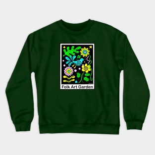 Flying Bird Flower Garden Crewneck Sweatshirt